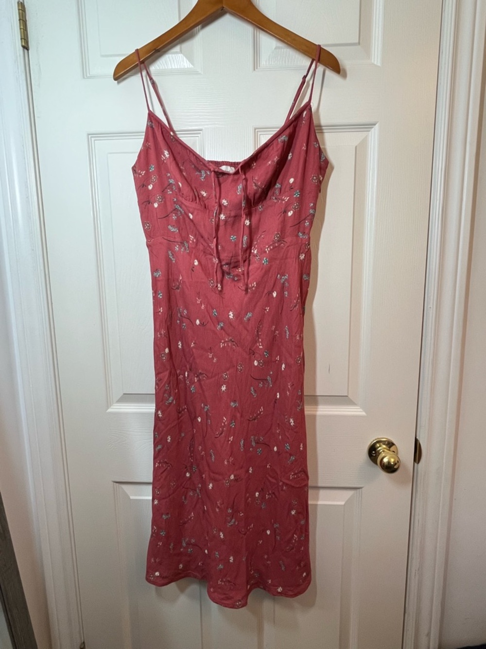 Wilfred Dusty Rose Floral Genoa Midi Slip Dress Size 14